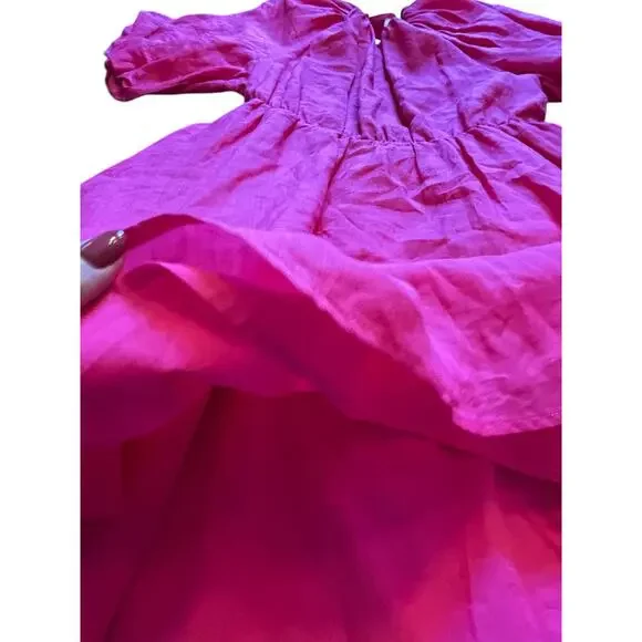 NWT A Loves A Pink Cotton Dress - Size L - Picture 14 of 16
